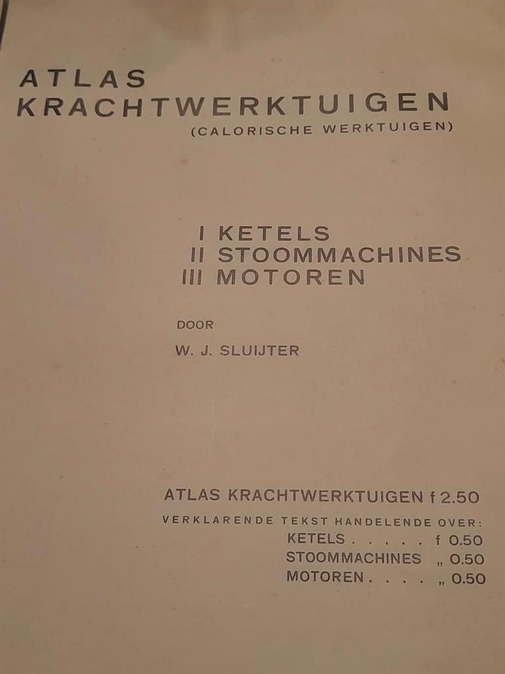 ATLAS KRACHTWERKTUIGEN  DEEL 1, 2 EN 3, Boeken, Techniek, Gelezen, Bouwkunde, Verzenden