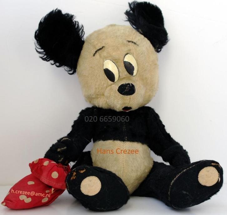 zoek oud pluche toonder pop panda heer bommel tom poes 1950, Antiek en Kunst, Antiek | Speelgoed, Ophalen of Verzenden