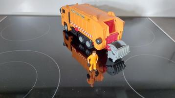 Zgan Dickie vuilniswagen / vuilnisauto incl vuilcontainer, p beschikbaar voor biedingen