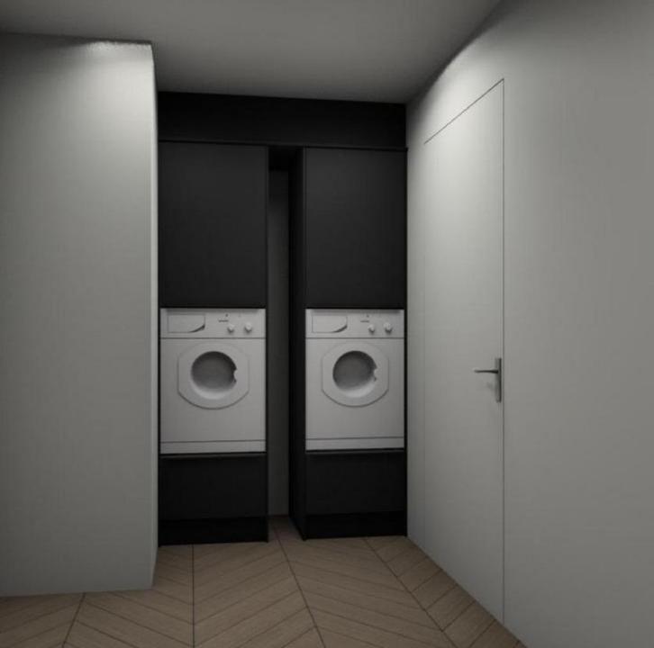 2 Wasmachinekasten - Handgemaakt, Huis en Inrichting, Keuken | Keukenelementen, Nieuw, 200 cm of meer, 50 tot 100 cm, 50 tot 75 cm