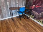 Bureau met bureaustoel - nette staat, Huis en Inrichting, Bureaus, Ophalen, In hoogte verstelbaar, Zo goed als nieuw, Bureau