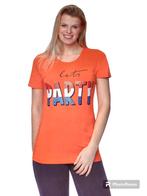 Dames Oranje T-shirt " Let's Party" maat M. 100 % katoen., Kleding | Dames, T-shirts, Oranje, Maat 38/40 (M), Ophalen of Verzenden