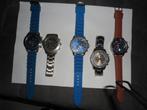 5 nieuwe polshorloges, Staal, Polshorloge, Nieuw, Kunststof
