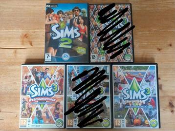 Sims 2 & Sims 3 PC Games - Wereldavonturen & Jaargetijden beschikbaar voor biedingen