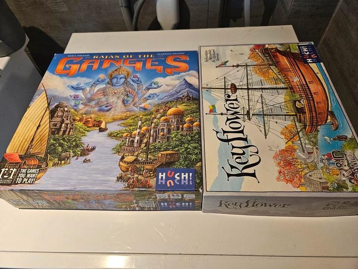 Bordspellen te koop: rajas of the ganges en keyflower, Hobby en Vrije tijd, Gezelschapsspellen | Bordspellen, Zo goed als nieuw