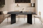 Eettafel philipa ovaal - antraciet (NADUVI), 100 tot 150 cm, Ophalen of Verzenden, Ovaal, Nieuw