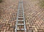Twee-delige alu ladder 2 x 18 sporten 2 x 4,75 m = 8 meter., Ophalen, Zo goed als nieuw, Ladder, Opvouwbaar of Inschuifbaar