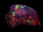 Japan! Extreem zeldzaam fluorescerend Willemiet en calciet, Ophalen of Verzenden, Mineraal