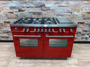 Prachtige Britannia Ferrari rode 6 pits+Frytop 2 ovens 120cm