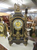 Oer 10875 grote ANTIEKE boulle tafelklok met bronzen kindjes, Antiek en Kunst, Antiek | Klokken, Ophalen