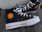 Converse All Stars platform gympen nieuw maat 38, Blauw, Nieuw, Ophalen of Verzenden, Sneakers of Gympen
