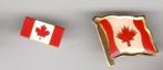 2 PINS VLAG CANADA MAPLE LEAF, Verzamelen, Verzenden, Zo goed als nieuw, Overige onderwerpen