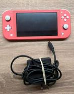 Nintendo Switch lite, Ophalen, Roze of Coral, Zo goed als nieuw, Met beschermhoes of tas