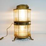 Vintage Industria Rotterdam  Scheepslamp / Tafellamp., Ophalen, Gebruikt, Maritiem, 50 tot 75 cm