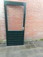 Hardhouten deur 89x207cm, 80 tot 100 cm, Ophalen of Verzenden, Glas, Zo goed als nieuw