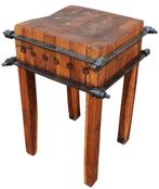 Vintage hakblok 60x60x20 H90 cm, Ophalen, Nieuw zonder verpakking, Bakkerij en Slagerij
