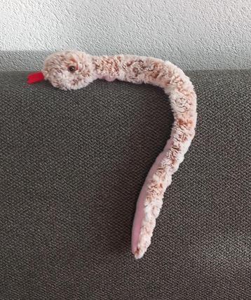 Knuffel roze slang knuffelbeest knuffeldier 69cm beschikbaar voor biedingen