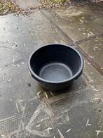 Emmer - Zwarte Kunststof, Tuin en Terras, Bloembakken en Plantenbakken, Tuin, Kunststof, Gebruikt, Rond