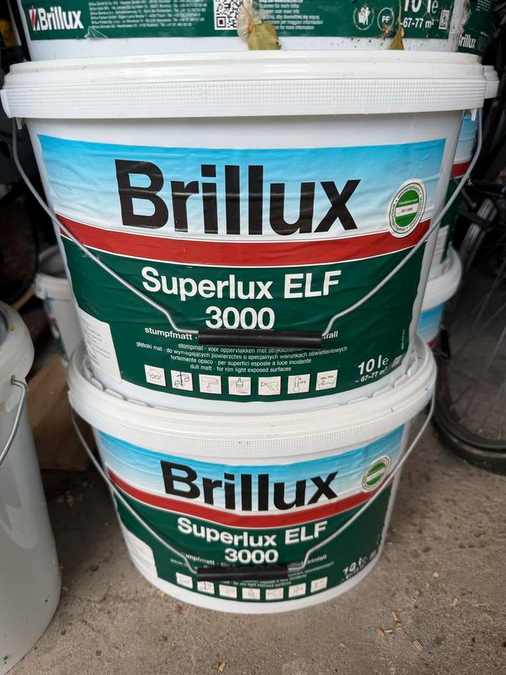 Muurverf Brillux Superlux ELF 3000 - 10 Liter Monumentgroen, Doe-het-zelf en Verbouw, Verf, Beits en Lak, Nieuw, Verf, 10 tot 15 liter