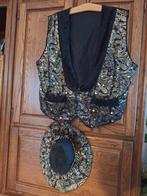 Carnaval gilet/bolero en hoed, Kleding | Dames, Carnavalskleding en Feestkleding, Ophalen of Verzenden, Zo goed als nieuw, Carnaval