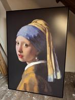Meisje met de parel schilderij doek met houten lijst, Antiek en Kunst, Ophalen