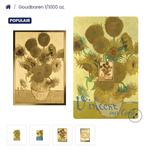 Zonnebloemen Vincent van Gogh Gouden Munt Coincard, Ophalen of Verzenden, Nieuw, Gebruiksvoorwerp