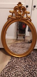 Antieke ovale spiegel, Antiek en Kunst, Ophalen, Ovaal, 50 tot 100 cm, Minder dan 100 cm