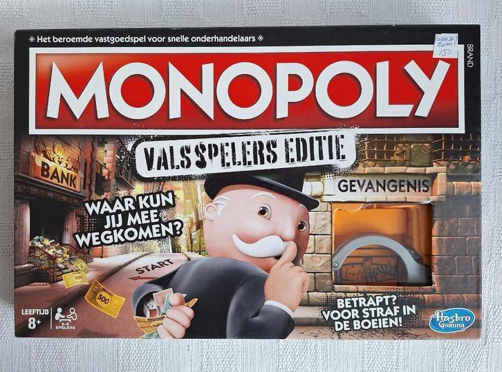 Monopoly Valsspelers editie ZGAN!, Hobby en Vrije tijd, Gezelschapsspellen | Bordspellen, Zo goed als nieuw, Drie of vier spelers