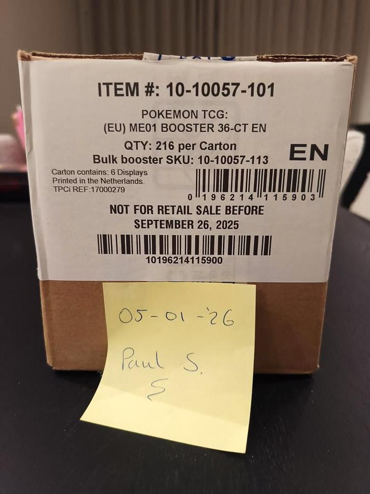 Sealed case Mega Evolution Booster Box, Hobby en Vrije tijd, Verzamelkaartspellen | Pokémon, Nieuw, Ophalen of Verzenden