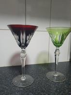 Kristallen Kandelaars - Set van 2, Overige materialen, Rood, Ophalen of Verzenden, Zo goed als nieuw