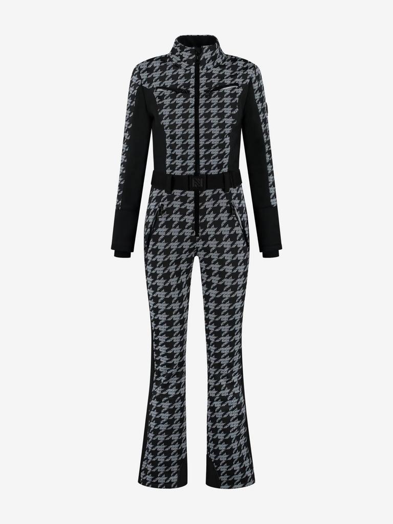 NIKKIE Gina Print Ski Jumpsuit - Zo goed als nieuw!, Kleding | Dames, Ophalen of Verzenden, Zo goed als nieuw, Maat 34 (XS) of kleiner