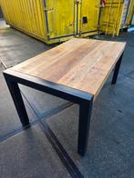 Industriële Eettafel - 160x91cm, Huis en Inrichting, Tafels | Eettafels, Ophalen, Gebruikt, 50 tot 100 cm, Metaal