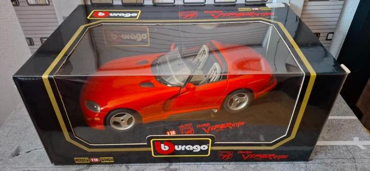 1.18 dodge viper rt/10, Hobby en Vrije tijd, Modelauto's | 1:18, Zo goed als nieuw, Auto, Bburago, Ophalen of Verzenden