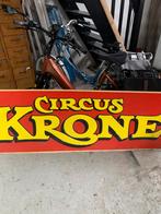 Kunststof plaat van circus Krone, Ophalen, Zo goed als nieuw, Reclamebord