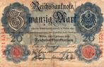 Bankbiljet:  DUITSLAND  -  20 mark, Reichsbanknote, 1914, Postzegels en Munten, Bankbiljetten | Europa | Niet-Eurobiljetten, Verzenden