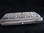 Antiek zilver R81 sigaren doosje rijk bewerkt  gekeurd, Antiek en Kunst, Verzenden, Zilver