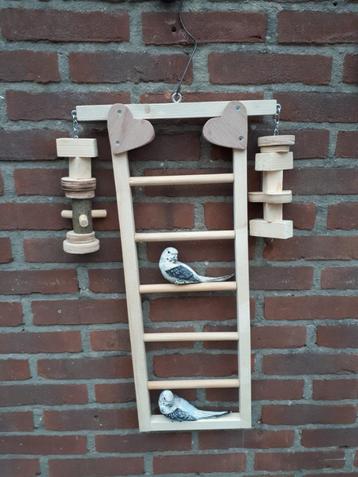 Tekoop speeltjes en zitjes voor vogels beschikbaar voor biedingen