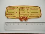 sticker oud Drongelen BALUBLOM Caravan anwb waalwijk retro, Verzenden, Zo goed als nieuw, Bedrijf of Vereniging