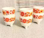 Vintage arcopal Scania eierdopjes, 6 stuks, Huis en Inrichting, Keuken | Servies, Ophalen of Verzenden, Glas, Overige stijlen