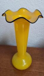 Tjechisch Art Deco tango vaas geel en zwart 1930, Antiek en Kunst, Ophalen of Verzenden