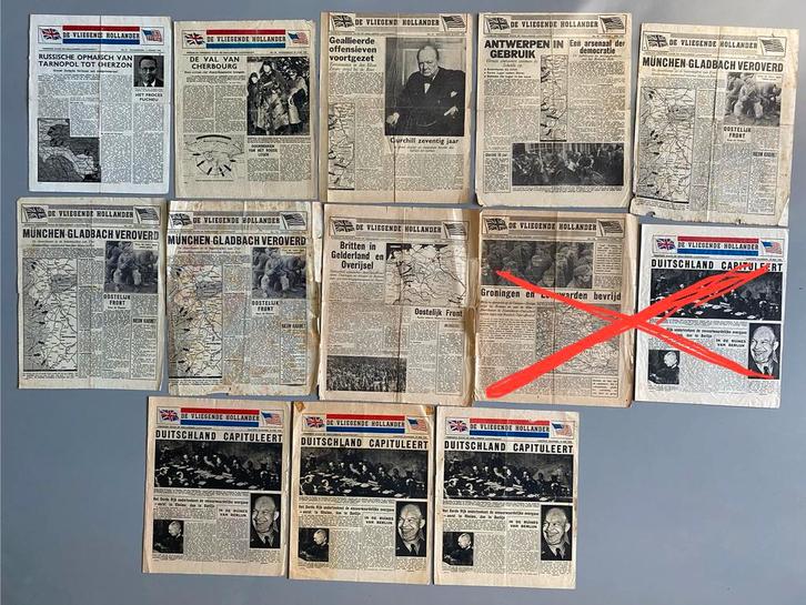 De Vliegende Hollander krantjes wo2, Verzamelen, Militaria | Tweede Wereldoorlog, Boek of Tijdschrift, Nederland, Ophalen of Verzenden