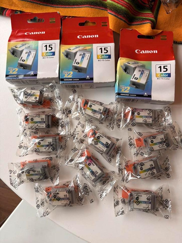 Canon inktcartridges BCI-15/16 – 29 stuks nieuw, Computers en Software, Printerbenodigdheden, Zo goed als nieuw, Ophalen of Verzenden