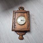 Vintage Houten Wandklok - Analoog, Ophalen of Verzenden, Gebruikt, Analoog, Wandklok