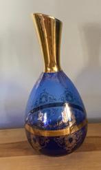 venetiaans vaasje,cobaltblauw,goud, Antiek en Kunst, Ophalen of Verzenden
