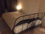 Ikea bed Kopardal - 1,40 x 2,00 m - Antraciet - Metaal, Huis en Inrichting, Ophalen, Zwart, Tweepersoons, 140 cm