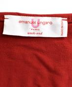 EMANUEL UNGARO stretch topje, top, rood, Mt. 40, Emanuel Ungaro, Maat 38/40 (M), Zo goed als nieuw, Korte mouw