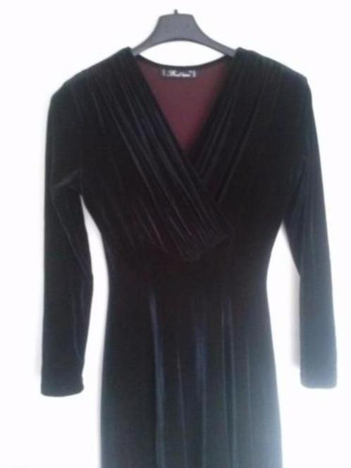 Avondjurk jurk met lange mouwen maat M / L, Kleding | Dames, Gelegenheidskleding, Zo goed als nieuw, Zwart, Ophalen of Verzenden