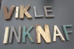 Oude houten letters, Ophalen of Verzenden