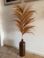 Grote bronze bruine vaas met mooie grote tak, Ophalen, Zo goed als nieuw