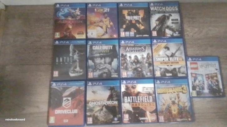 Diverse Playstation 4 games UPDATE 03/03, Spelcomputers en Games, Games | Sony PlayStation 4, Zo goed als nieuw, Sport, 3 spelers of meer